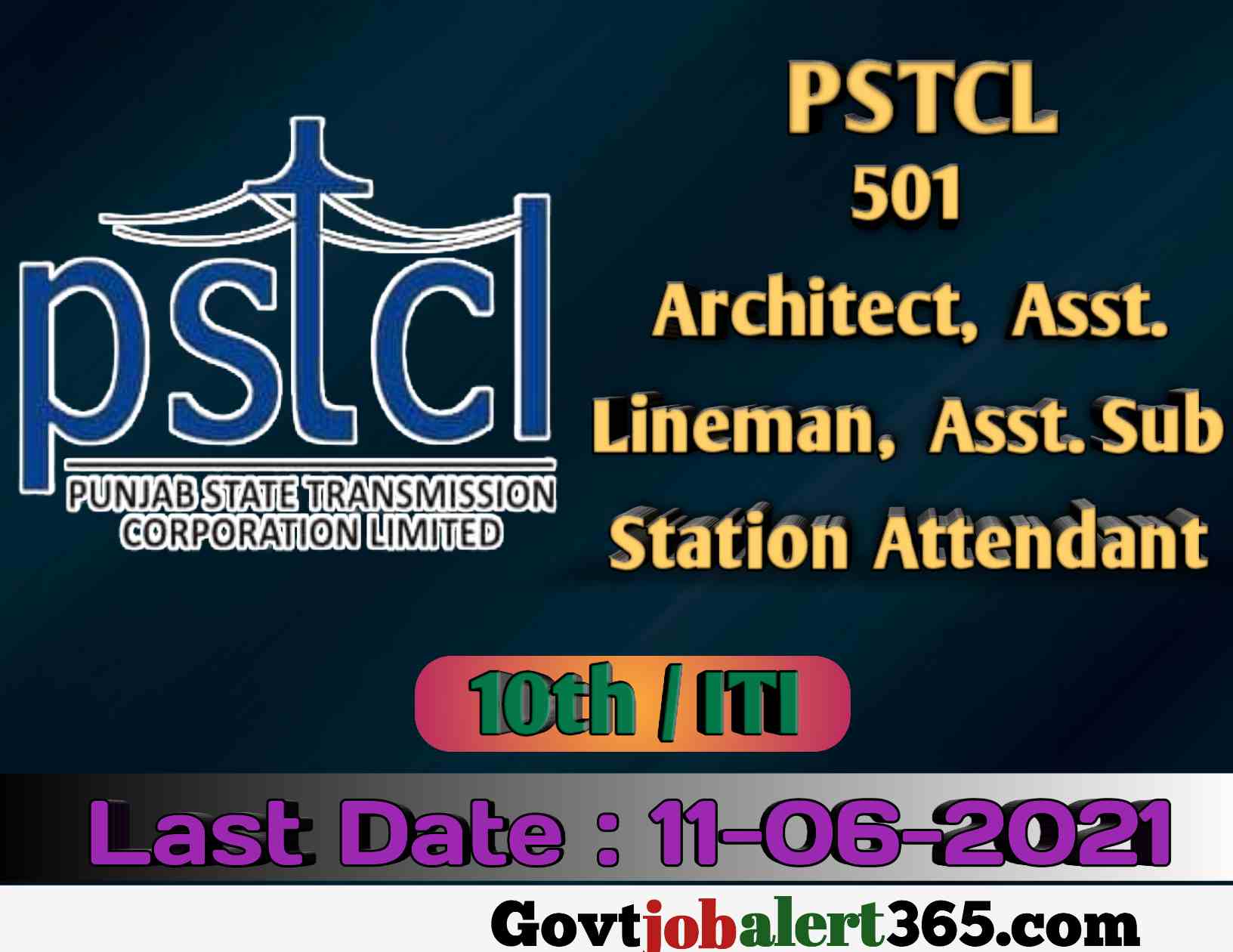 Punjab PSTCL Recruitmemt 2021