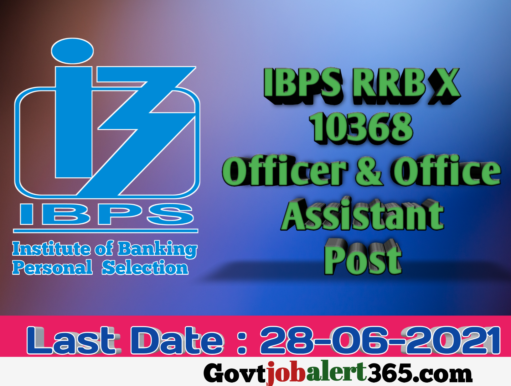 IBPS Bank Recruitment 2021